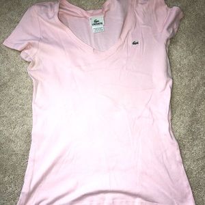 Lacoste woman’s light pink t-shirt